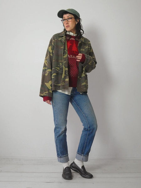 1970's Cotton Camo Hunting Jacket