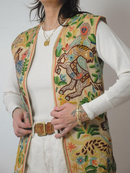 1970's Rare Tapestry Embroidered Vest
