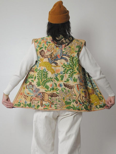 1970's Rare Tapestry Embroidered Vest