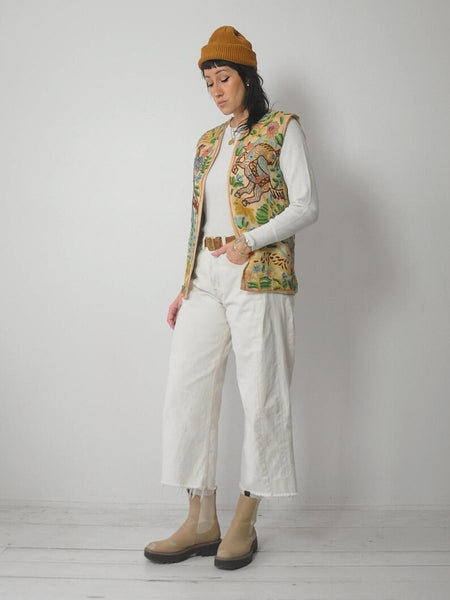 1970's Rare Tapestry Embroidered Vest