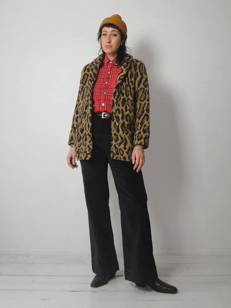 1980's Ralph Lauren Leopard Cardigan