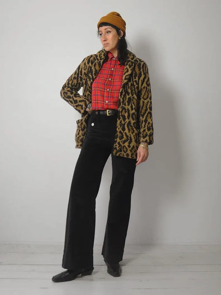 1980's Ralph Lauren Leopard Cardigan