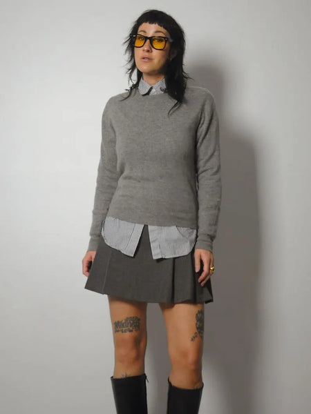 1980's Grey Cashmere Sweater