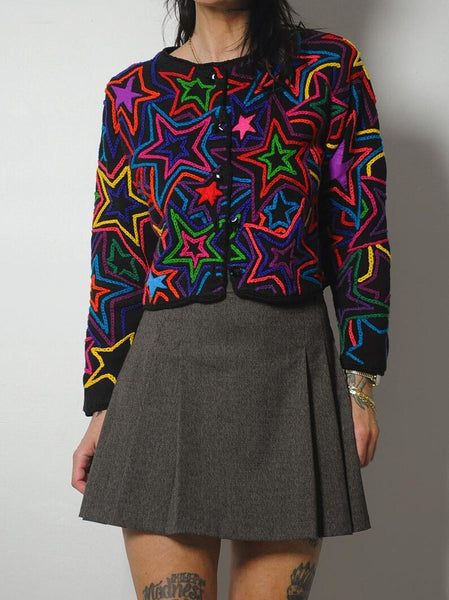 1990's Michael Simon Star Cardigan