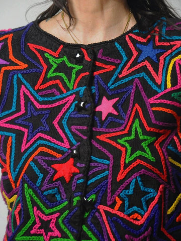 1990's Michael Simon Star Cardigan