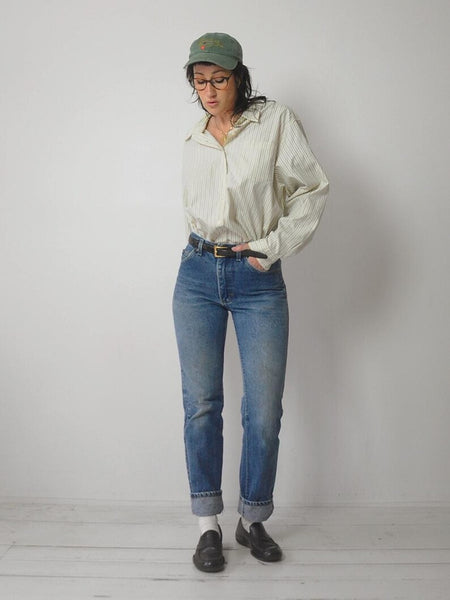 980's Faded Straight Leg Lee Jeans 29x32