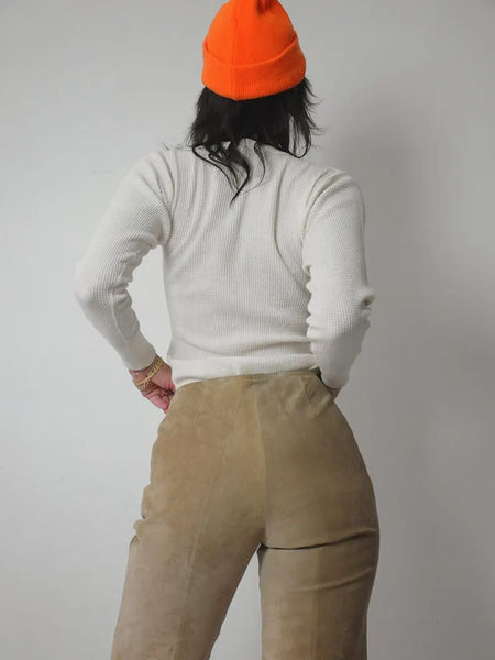 1970's Tan Suede Pants