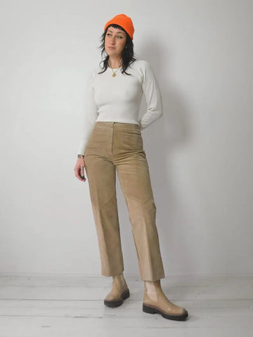 1970's Tan Suede Pants