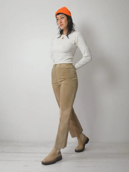1970's Tan Suede Pants
