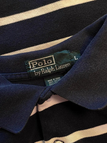1980's Striped Ralph Lauren Polo