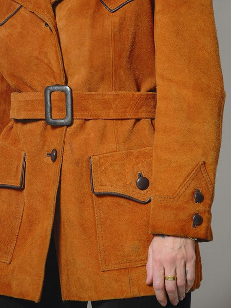 70's Brick Western Suede Jacket
