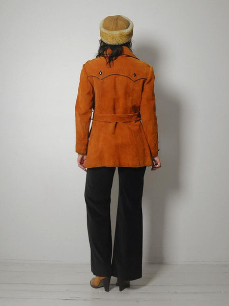 70's Brick Western Suede Jacket