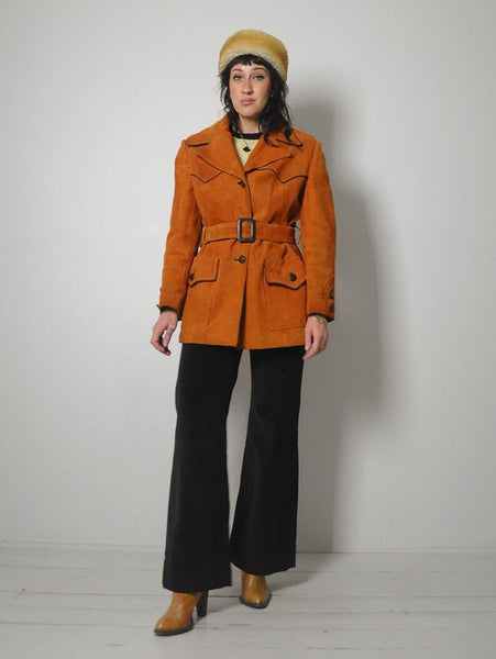 70's Brick Western Suede Jacket