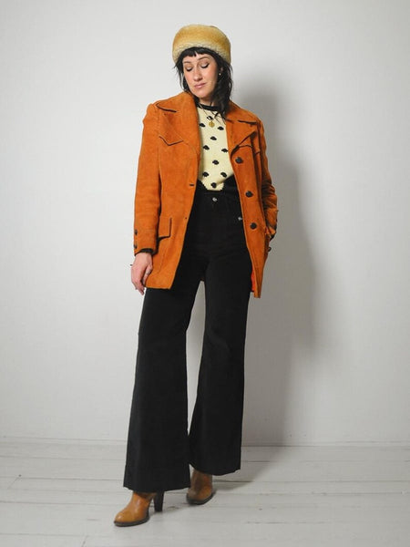 70's Brick Western Suede Jacket