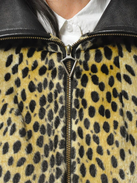 1960's Safari Leopard Faux Fur Coat