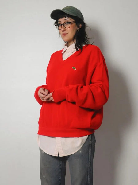 1980's Red Lacoste Sweater