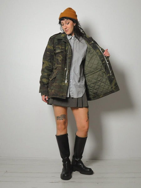 1970's Military M-52 Canvas Camo Parka