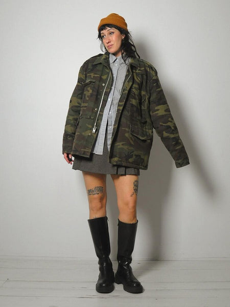1970's Military M-52 Canvas Camo Parka