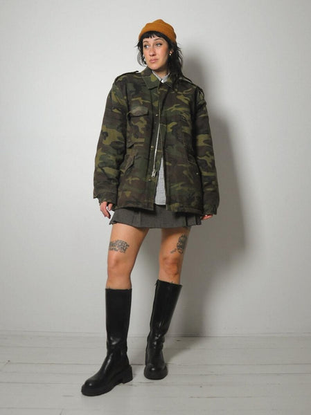 1970's Military M-52 Canvas Camo Parka