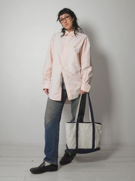 80's Stripe Ralph Lauren Men's Polo Shirt