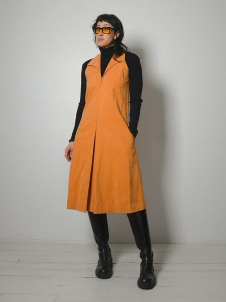 1970's Halston Ultrasuede Dress