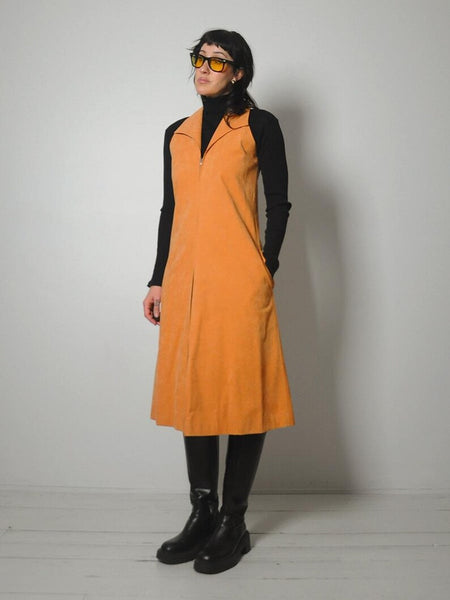 1970's Halston Ultrasuede Dress