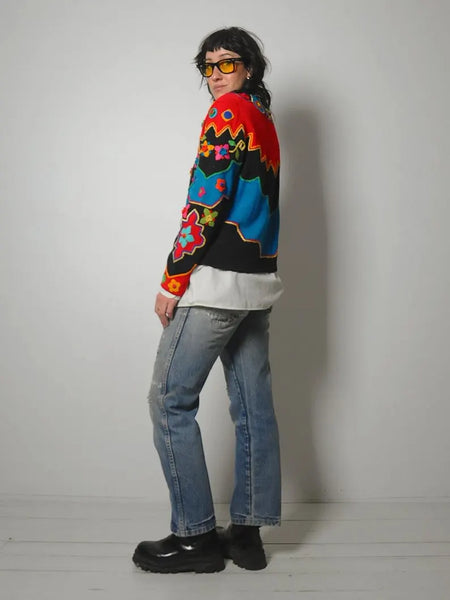 1990's Michael Simon Art Cardigan