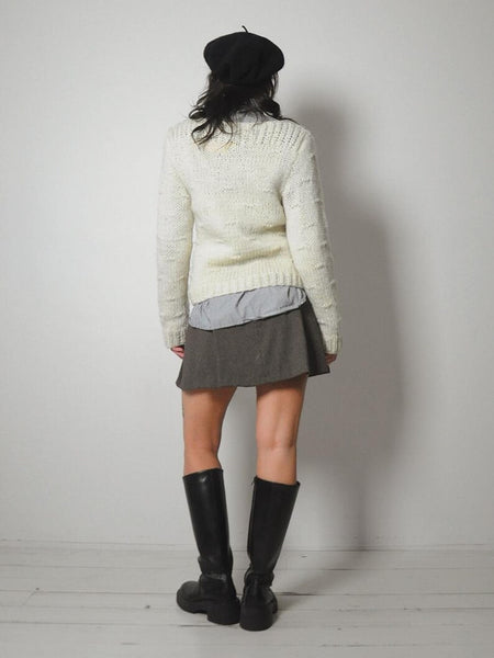 1980's Heart Handknit Sweater