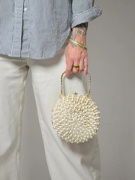 1960's Italian Beaded Box Bag