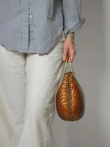 1950's Woven Koret Metal Handle Purse