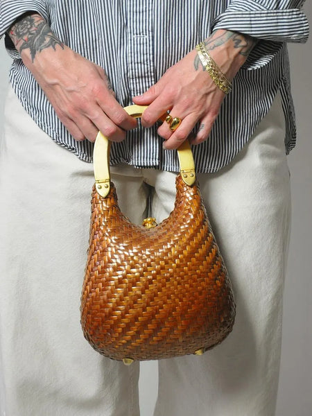 1950's Woven Koret Metal Handle Purse