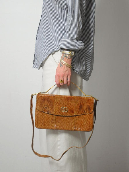 1960's 'Gucci' Snakeskin Convertible Purse