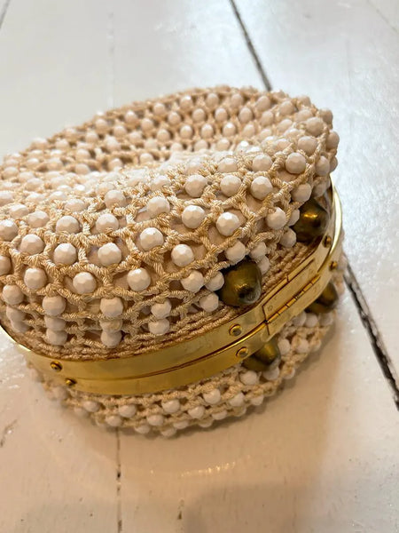 1960's Italian Beaded Box Bag