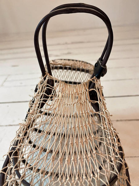 1960's Japanese Folding Net Basket Purse