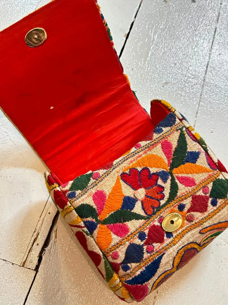 1960's Banjara Brass Ring Box Clutch