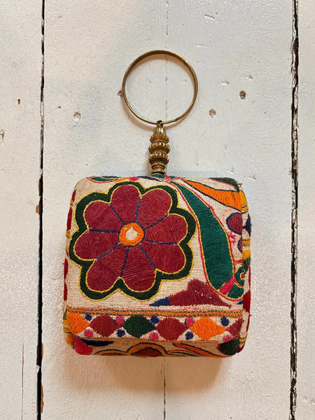 1960's Banjara Brass Ring Box Clutch