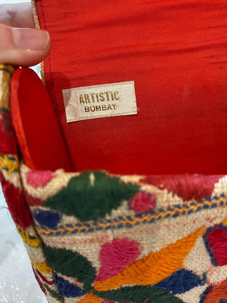 1960's Banjara Brass Ring Box Clutch