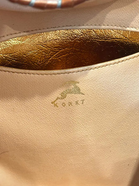 1950's Woven Koret Metal Handle Purse