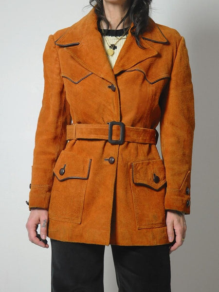 70's Brick Western Suede Jacket