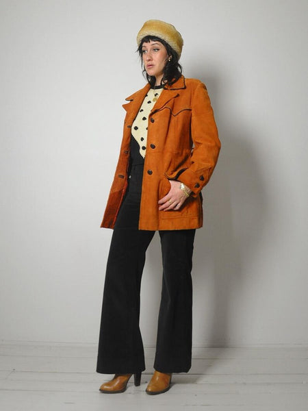 70's Brick Western Suede Jacket