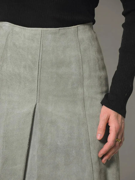 1970's Seafoam Suede Skirt