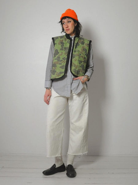 1970's Camouflage Quilted Hunting Vest