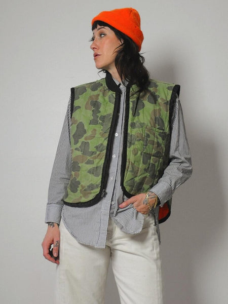 1970's Camouflage Quilted Hunting Vest