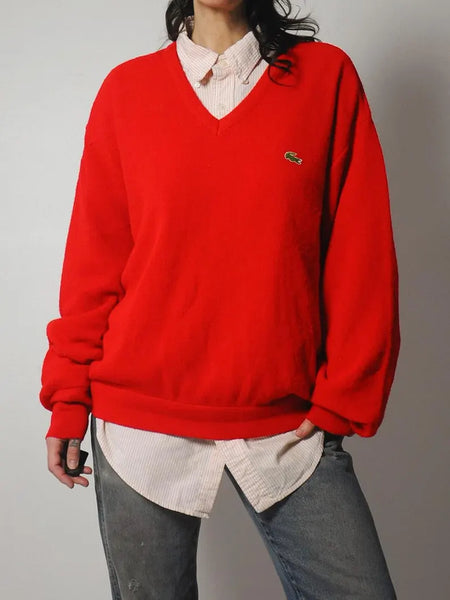 1980's Red Lacoste Sweater