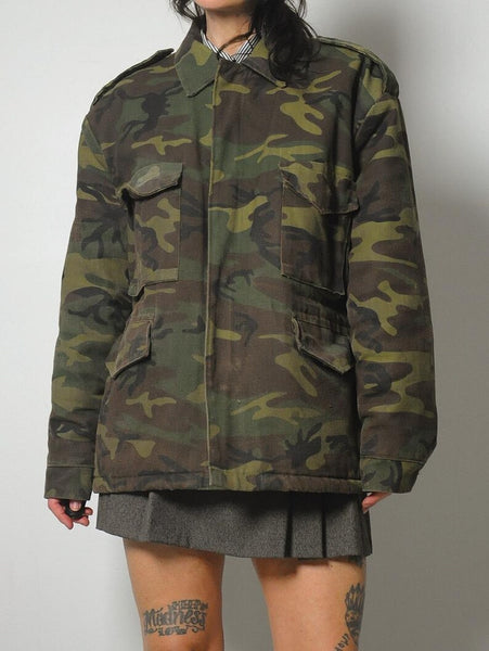 1970's Military M-52 Canvas Camo Parka