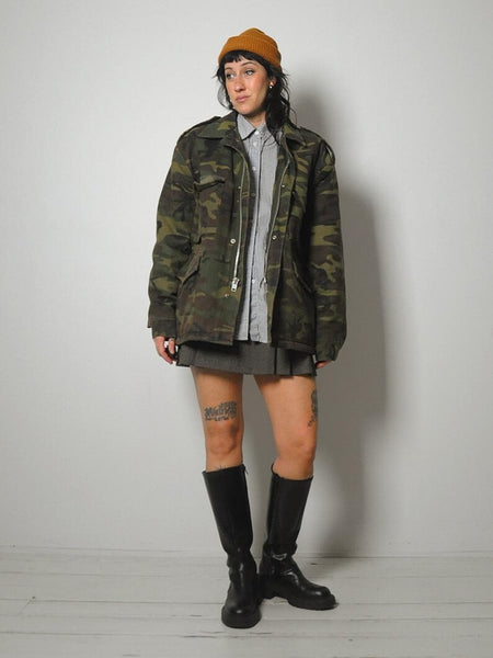 1970's Military M-52 Canvas Camo Parka