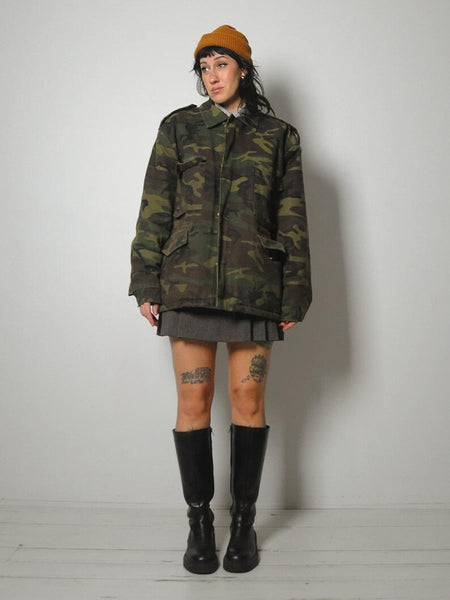 1970's Military M-52 Canvas Camo Parka