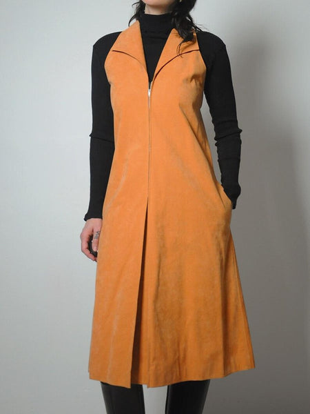 1970's Halston Ultrasuede Dress
