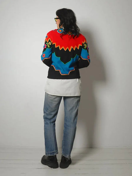 1990's Michael Simon Art Cardigan