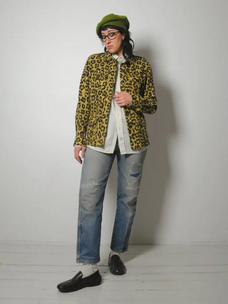 80's Ralph Lauren Leopard Linen Jacket